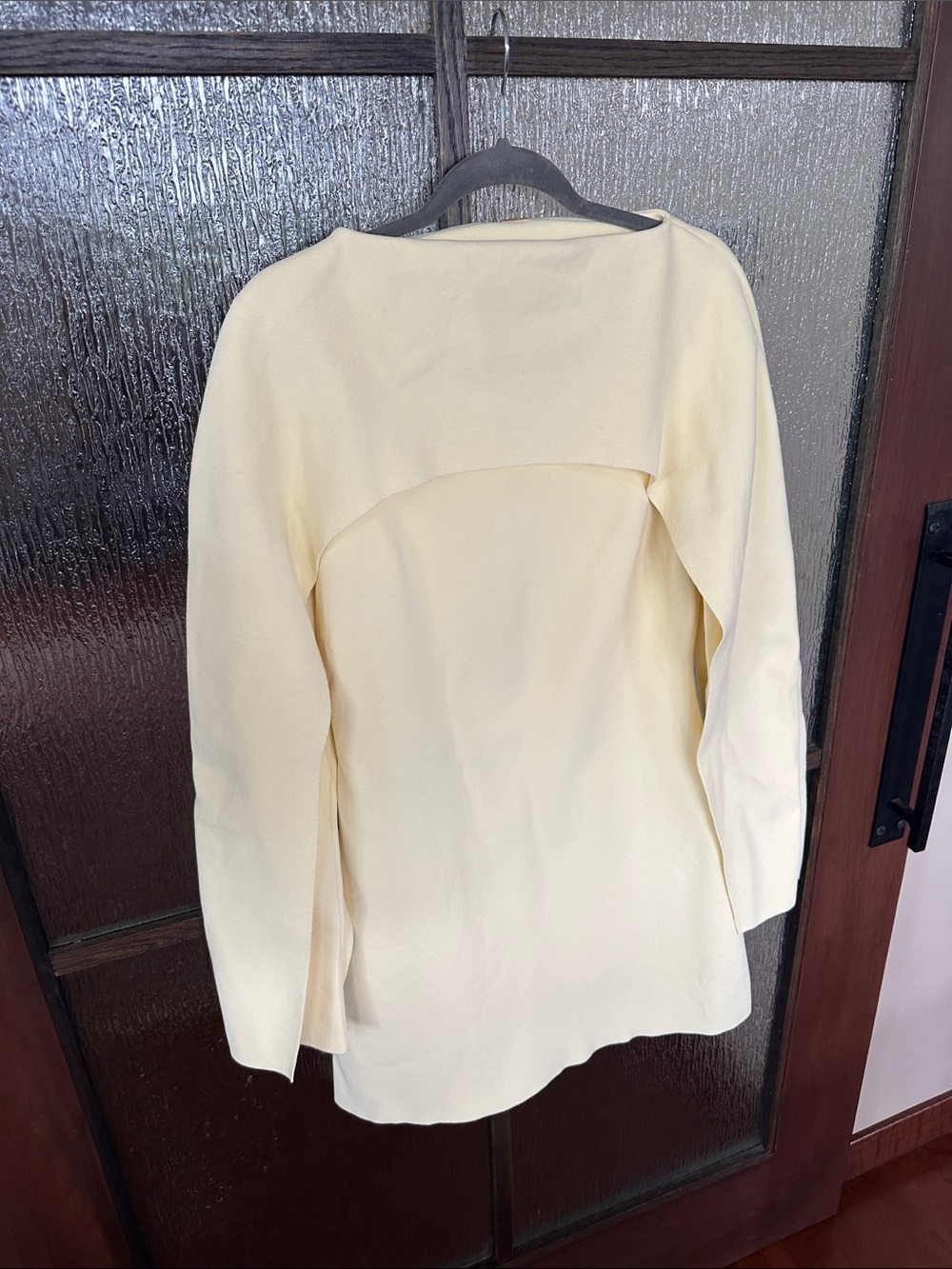 Cult Gaia Revolve Almina Wing Sleeve Mini Dress Elegant Yellow Long-Sleeve Sz L - Picture 12 of 16